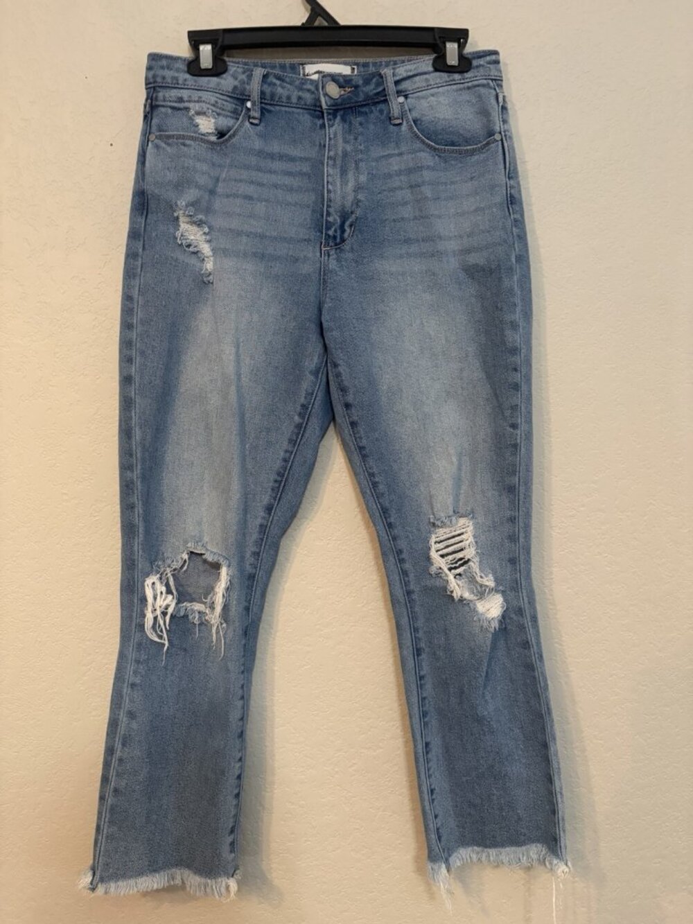 ARTICLES of SOCIETY Distressed Kate High Rise Cropped Jeans Size 26 Eden Frayed
